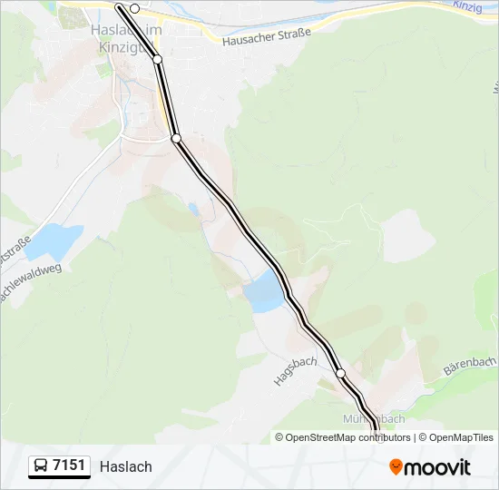7151 Bus Line Map