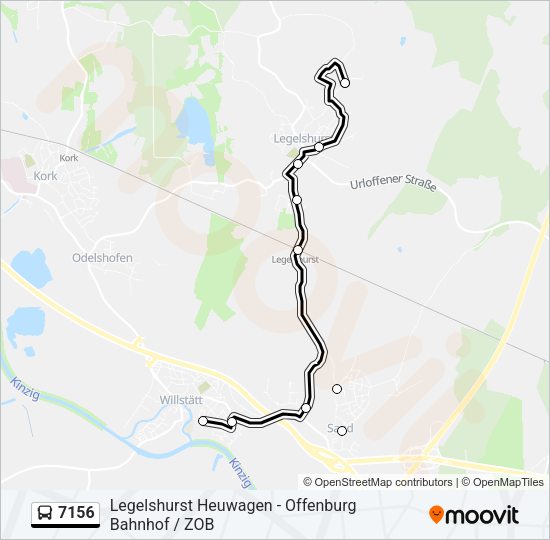 7156 Bus Line Map