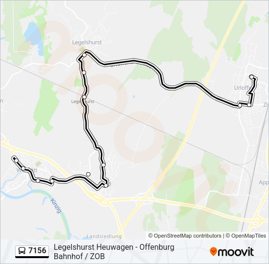 7156 Bus Line Map