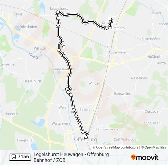 7156 Bus Line Map