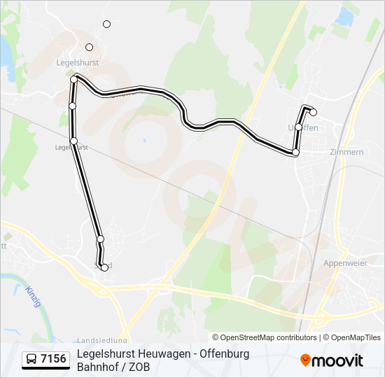 7156 Bus Line Map