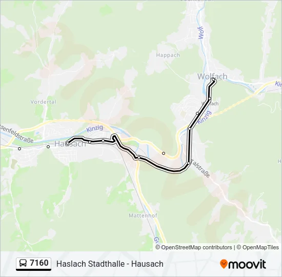 7160 Bus Line Map