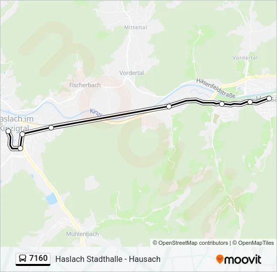 7160 Bus Line Map