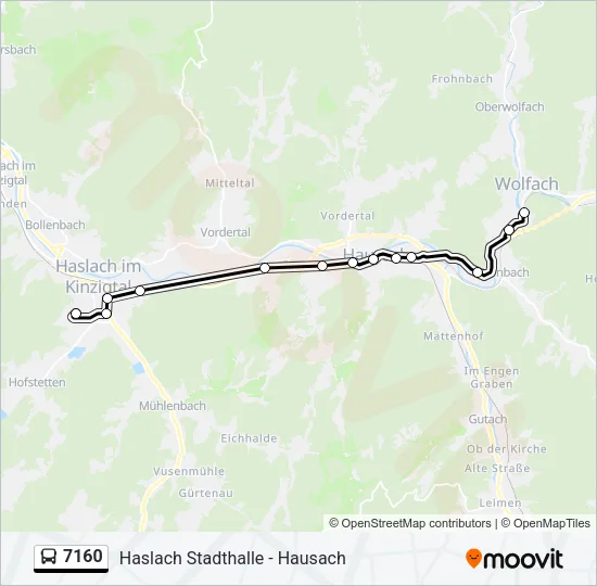 7160 Bus Line Map