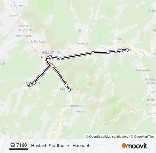7160 Bus Line Map