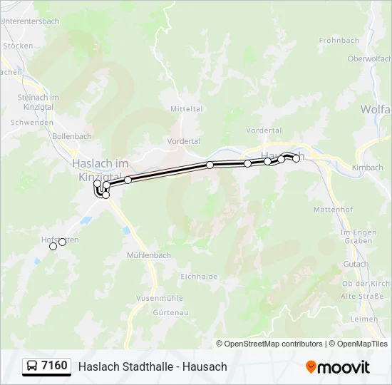 7160 Bus Line Map