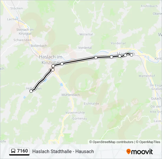 7160 Bus Line Map