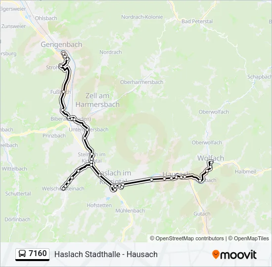 7160 Bus Line Map