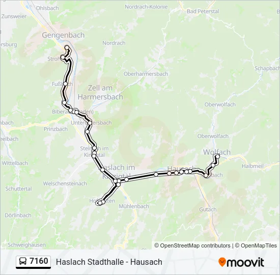 7160 Bus Line Map