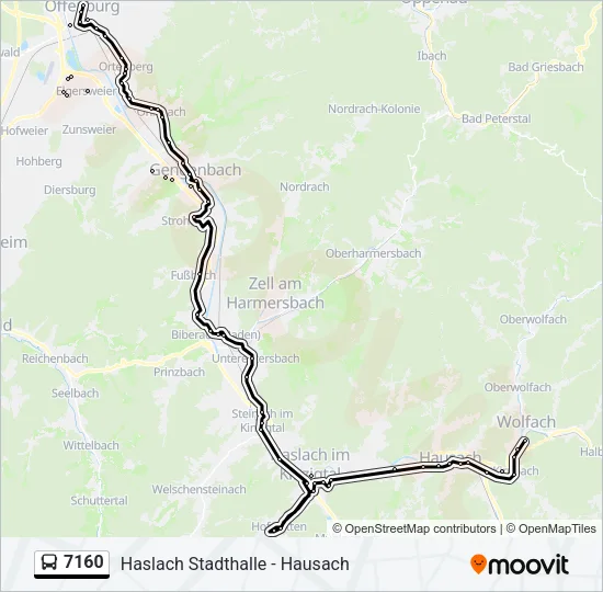 7160 Bus Line Map
