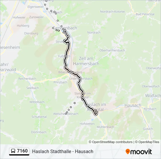 7160 Bus Line Map