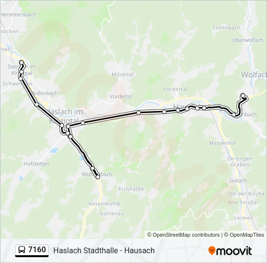 7160 Bus Line Map
