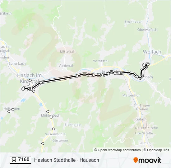 7160 Bus Line Map