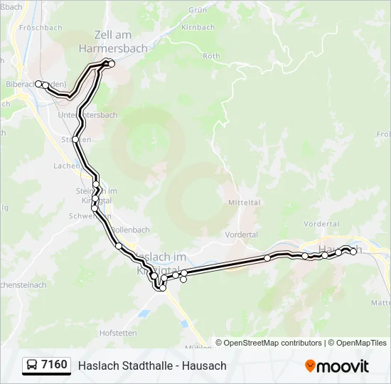 7160 Bus Line Map