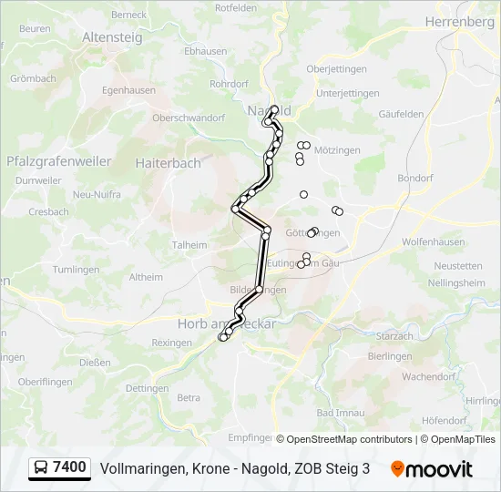 7400 Bus Line Map