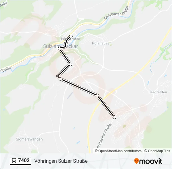 7402 Bus Line Map