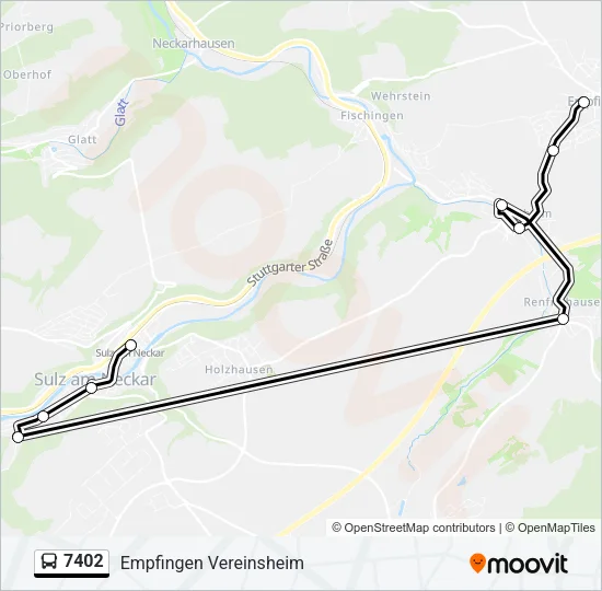 7402 Bus Line Map