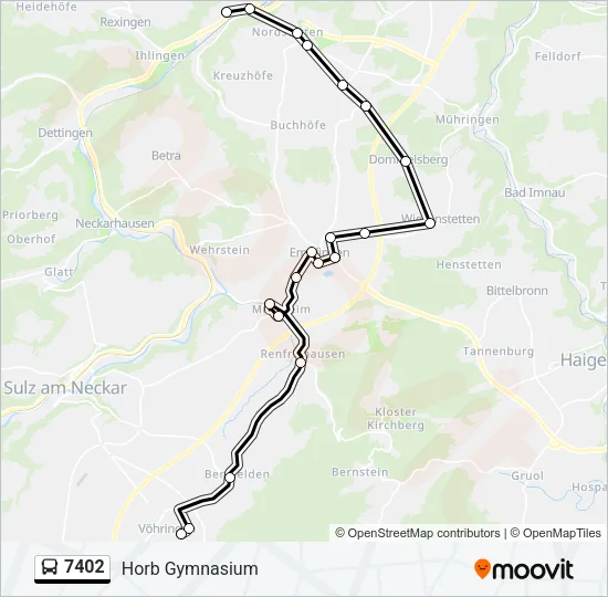 7402 Bus Line Map