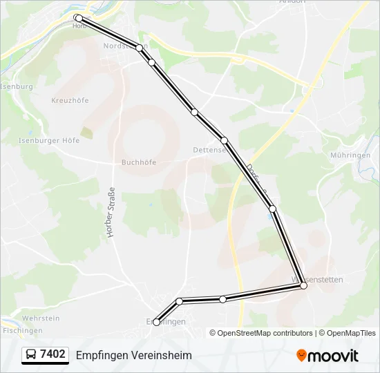 7402 Bus Line Map