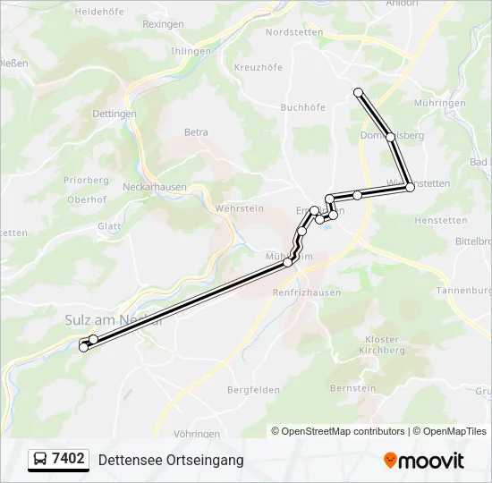 7402 Bus Line Map