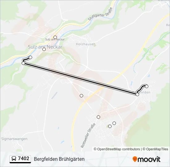 7402 Bus Line Map