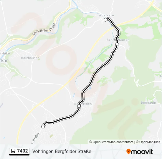 7402 Bus Line Map