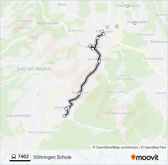 7402 Bus Line Map