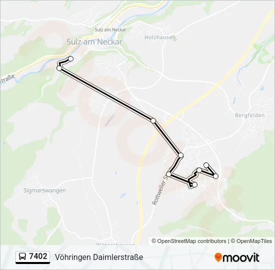 7402 Bus Line Map