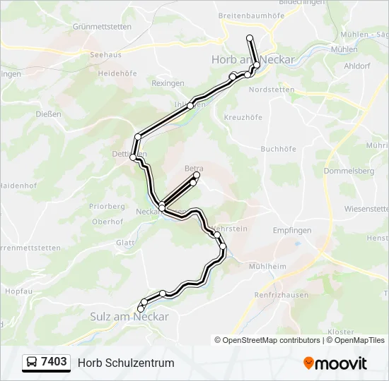 7403 Bus Line Map