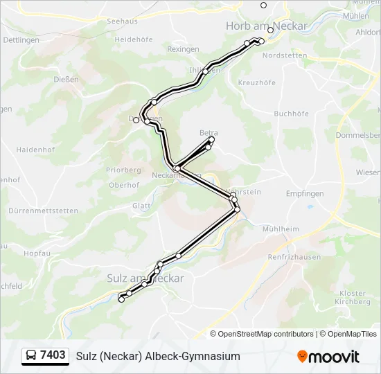 7403 Bus Line Map