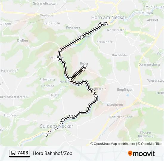 7403 Bus Line Map