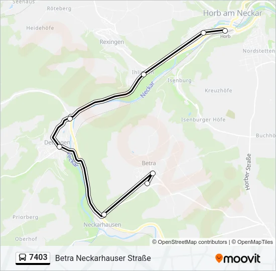 7403 Bus Line Map