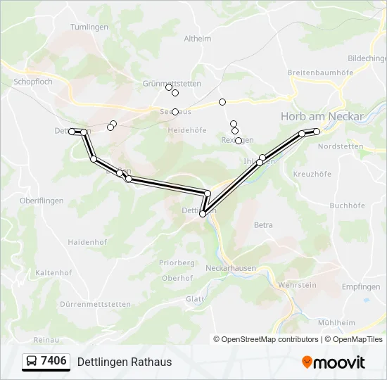 7406 Bus Line Map