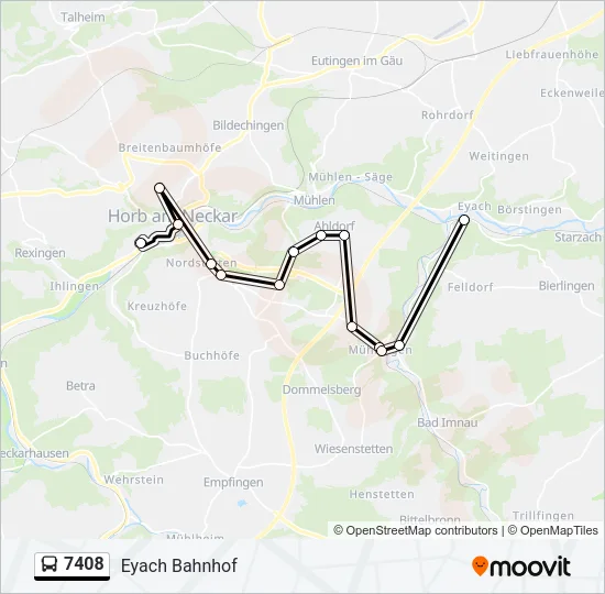 7408 Bus Line Map