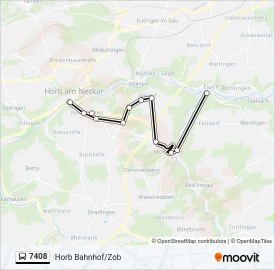 7408 Bus Line Map