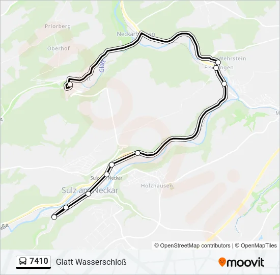 7410 Bus Line Map