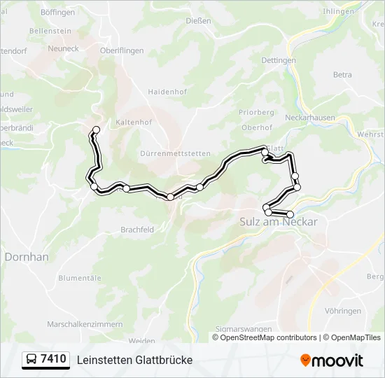 7410 Bus Line Map