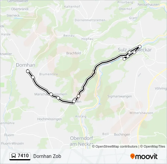 7410 Bus Line Map