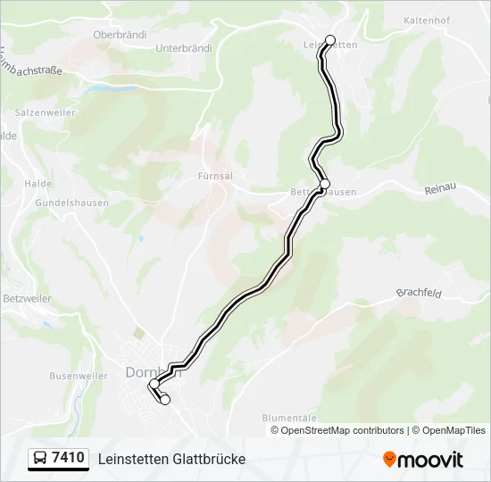 7410 Bus Line Map