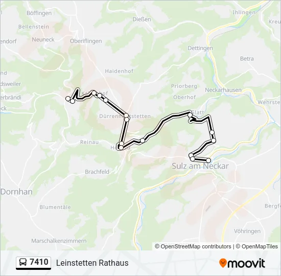 7410 Bus Line Map