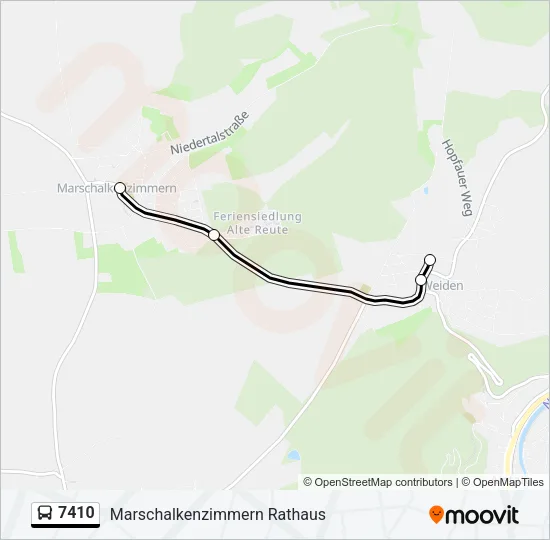 7410 Bus Line Map