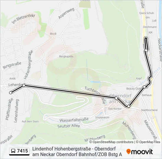 7415 Bus Line Map
