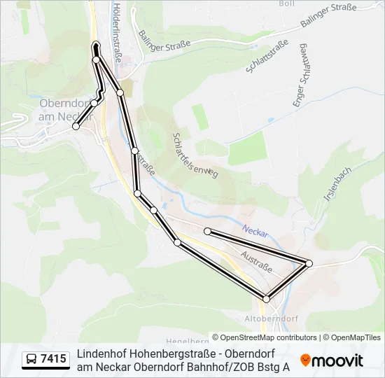 7415 Bus Line Map