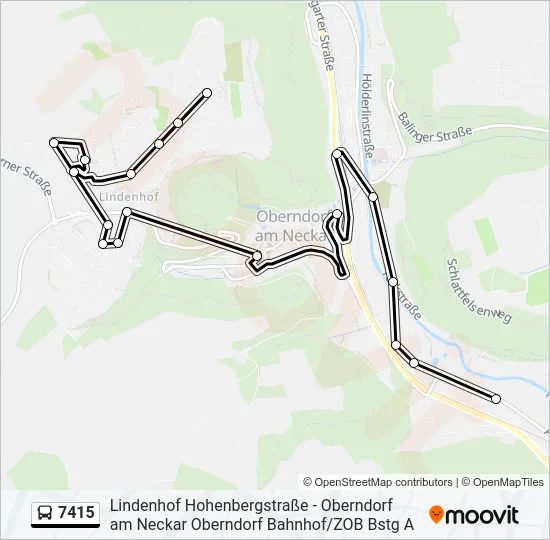7415 Bus Line Map