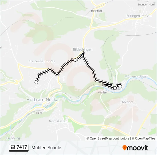 7417 Bus Line Map