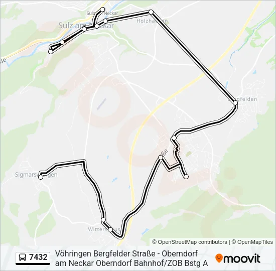7432 Bus Line Map
