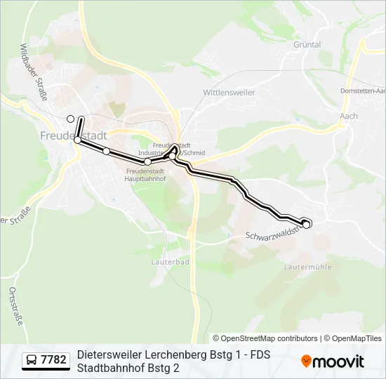 7782 Bus Line Map