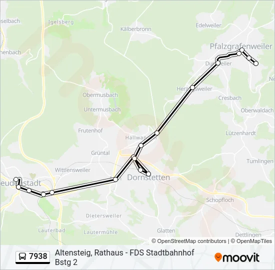 7938 Bus Line Map