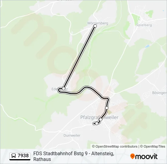 7938 Bus Line Map