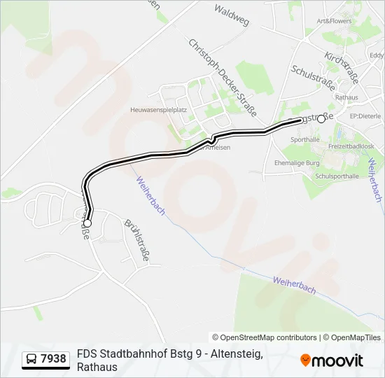 7938 Bus Line Map